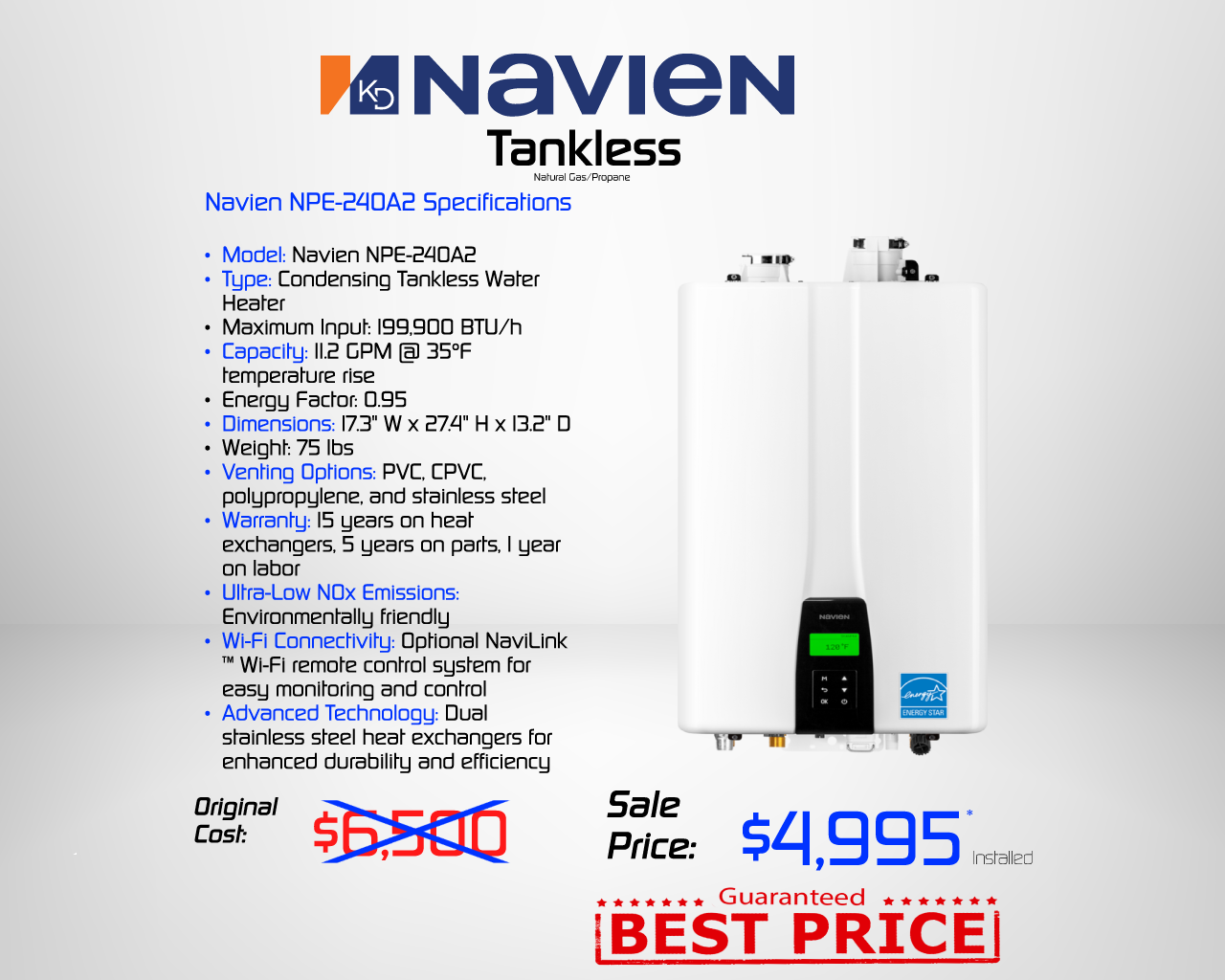 Tankless Water Heater Promotion